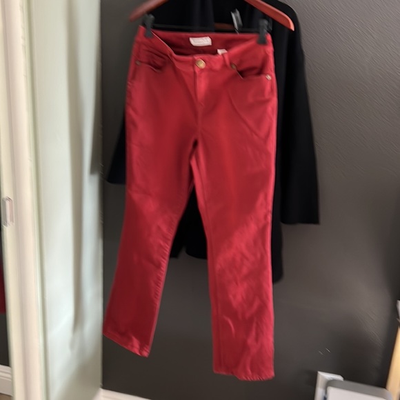 Coldwater Creek, brick red jeans (soft) - Picture 6 of 8